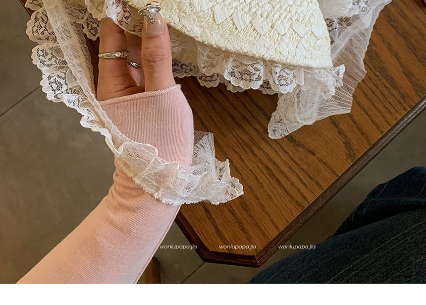 Lace Hat Trim Straw Bucket