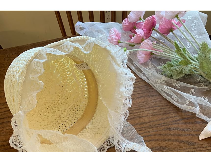 Lace Hat Trim Straw Bucket