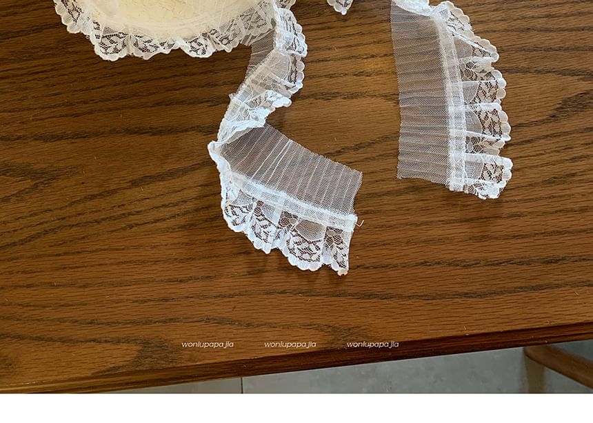 Lace Hat Trim Straw Bucket