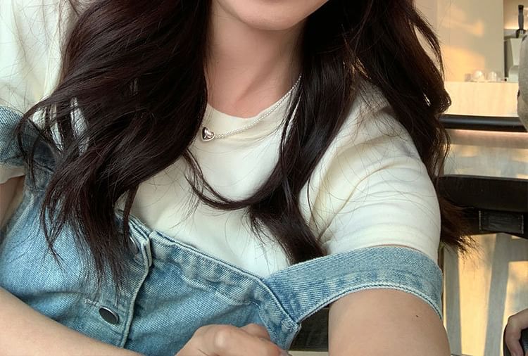 Denim Baseball Cap Bow