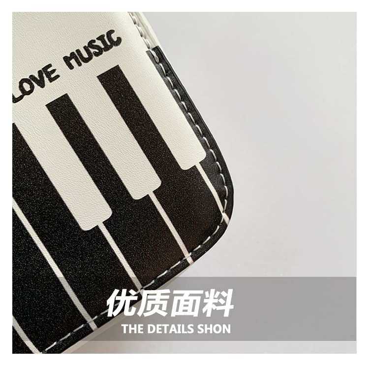 Crossbody Piano Print Bag