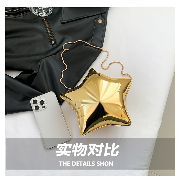 Chain Crossbody Strap Star Bag
