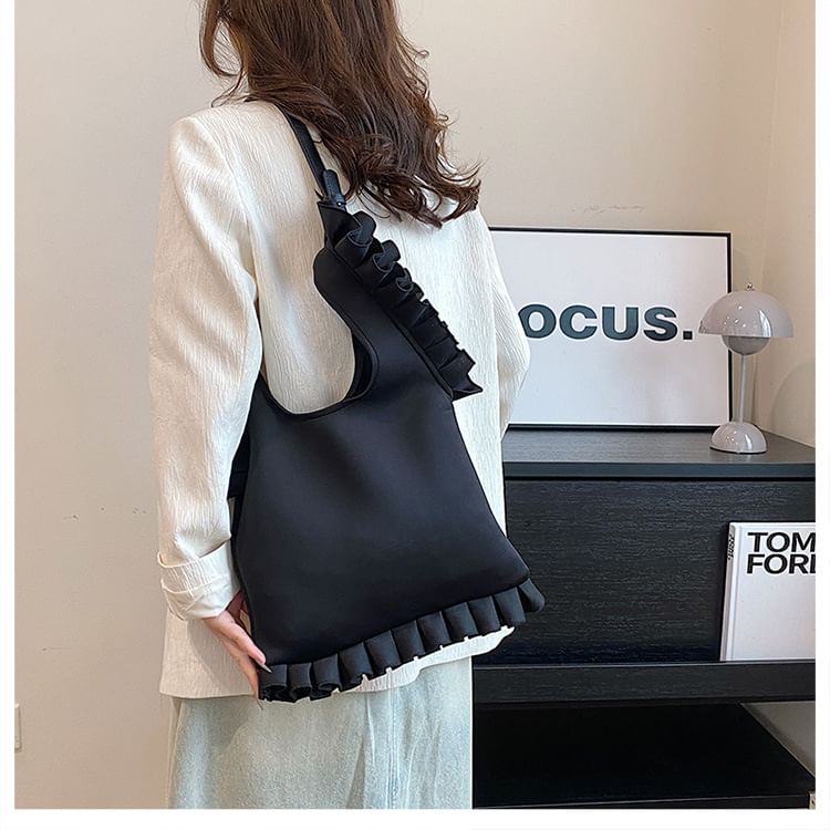 Bag Shopper Ruffle Plain