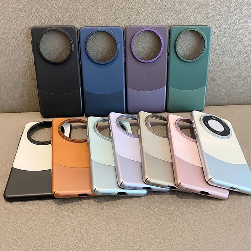 Color Leather Phone Case Panel Faux