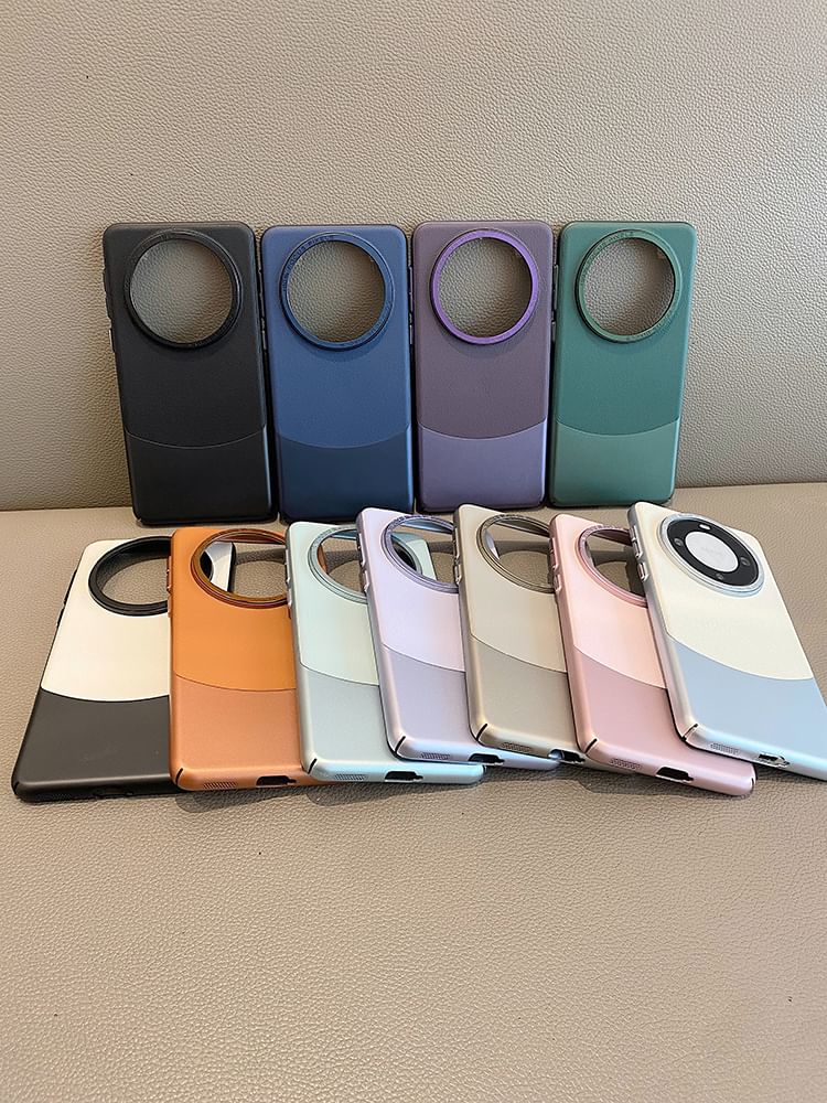 Color Leather Phone Case Panel Faux