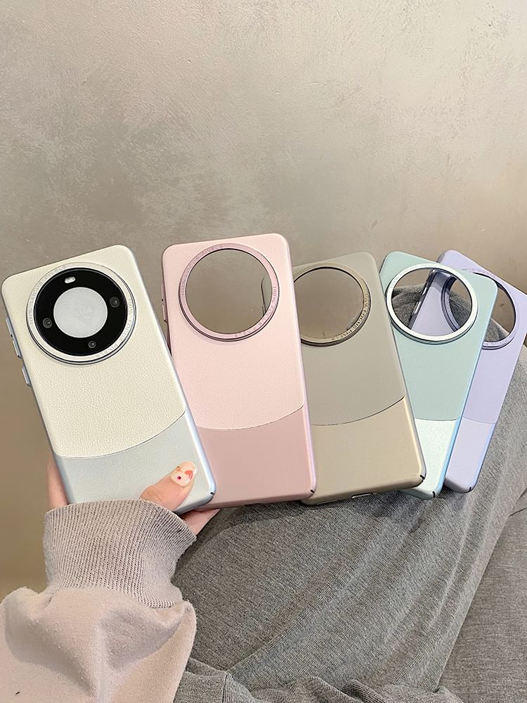 Color Leather Phone Case Panel Faux