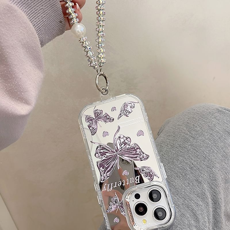 Phone Case Butterfly Mirrored