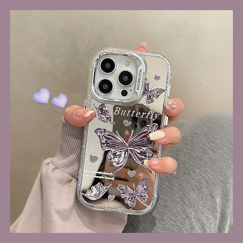 Phone Case Butterfly Mirrored