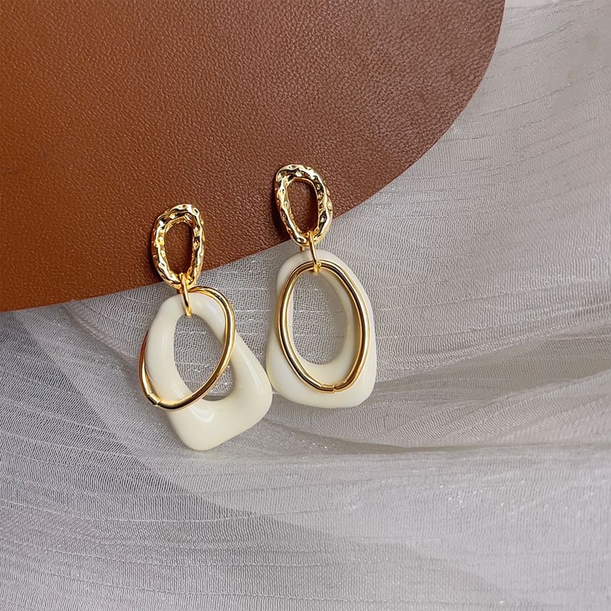 Hoop Irregular Alloy Dangle Earring