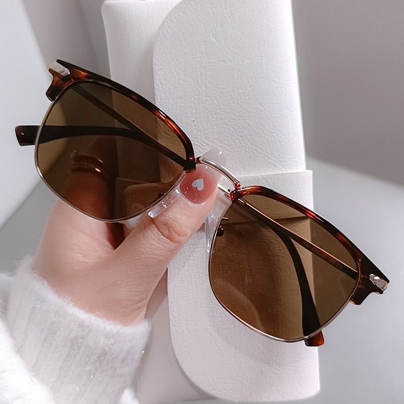 Polarized Frame Metal Sunglasses