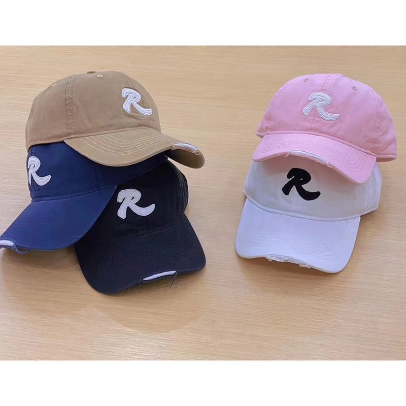 Baseball Cap Lettering Embroidered