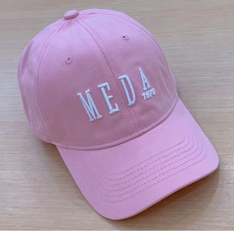 Lettering Cap Embroidered Baseball