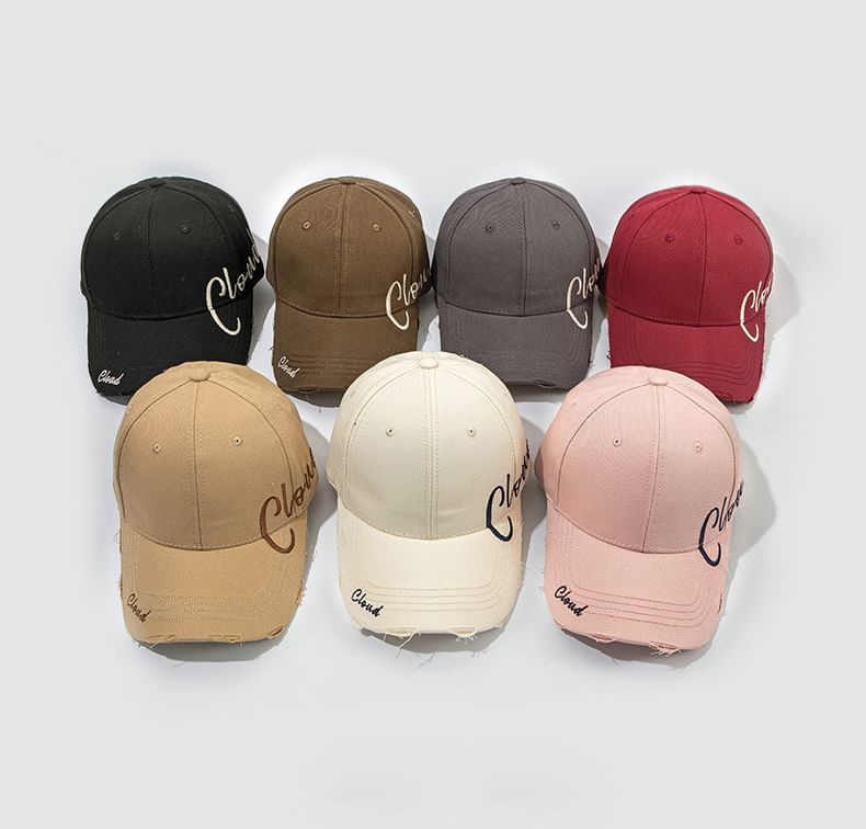 Baseball Embroidered Lettering Cap