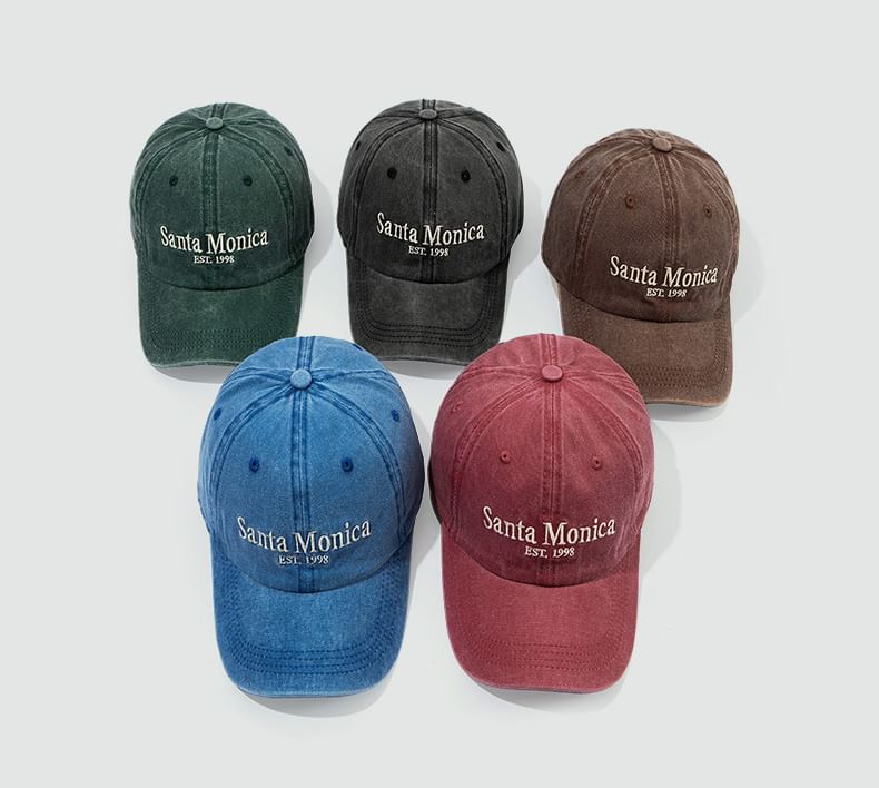 Embroidered Baseball Cap Lettering