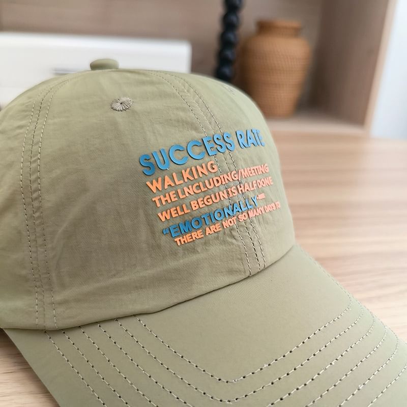 Cap Embroidered Baseball Lettering