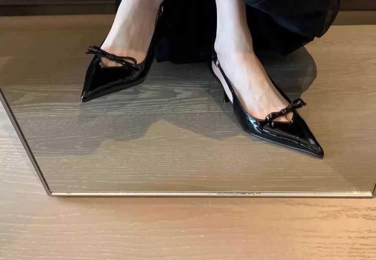Sandals Pointy Bow Slingback