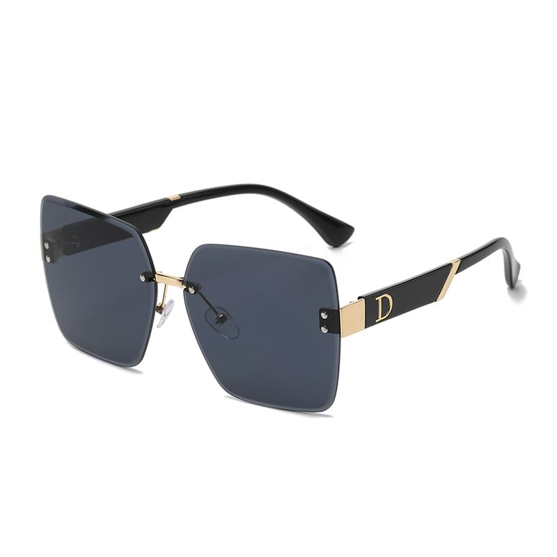 Frameless Gradient Sunglasses Square