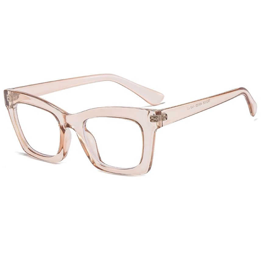 Light Blue Blocking Square Eyeglasses