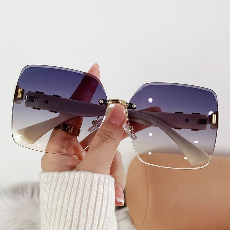 Square Frameless Sunglasses