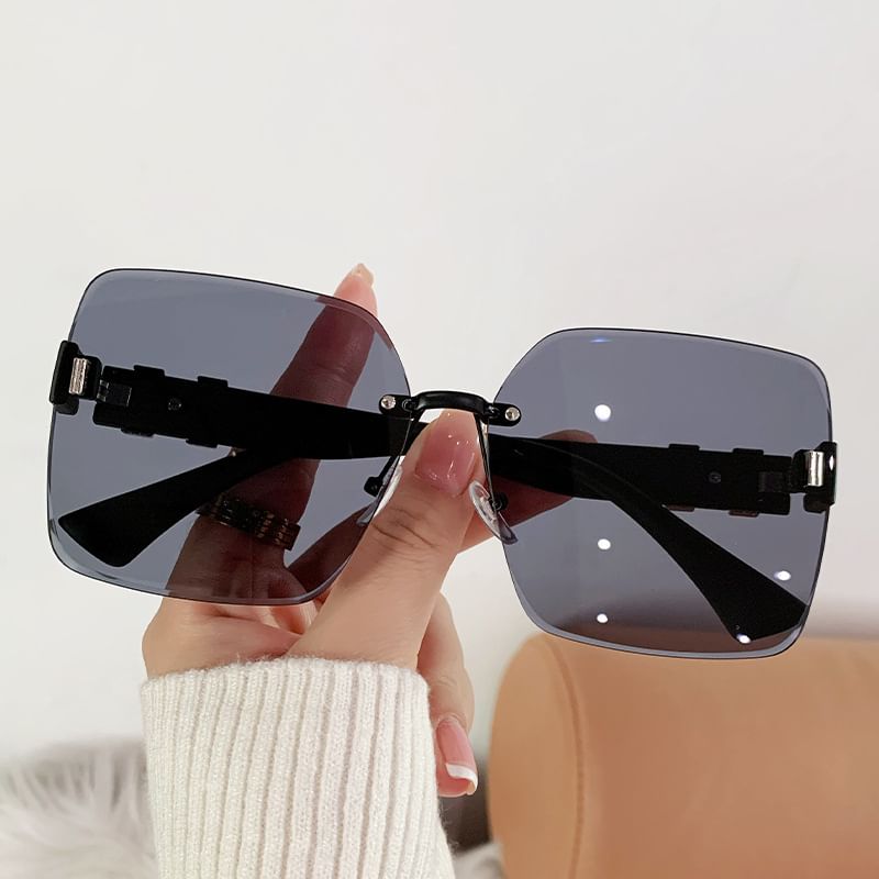 Square Frameless Sunglasses