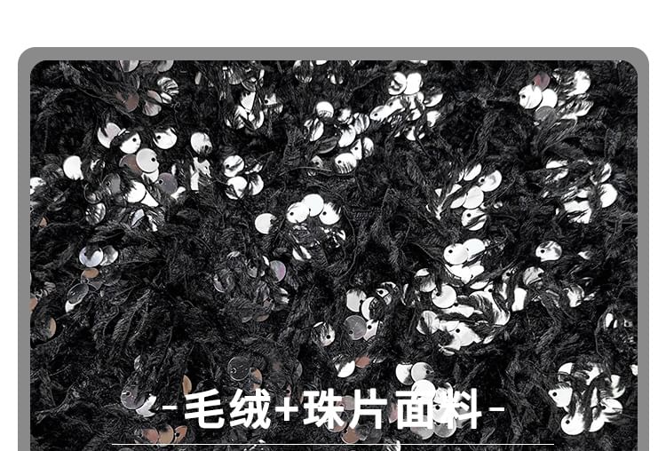 Sequin Fringed Crossbody Bag