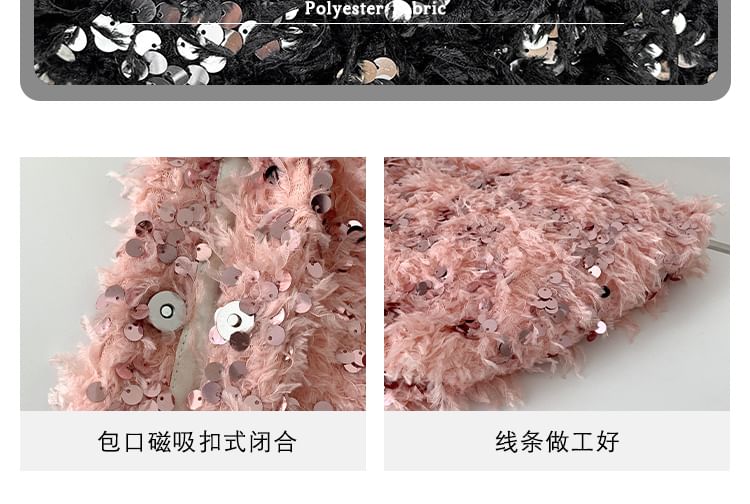 Sequin Fringed Crossbody Bag