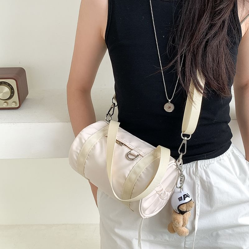 Nylon Top Handle Crossbody Bag
