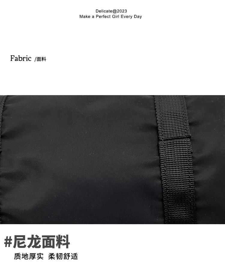 Nylon Top Handle Crossbody Bag