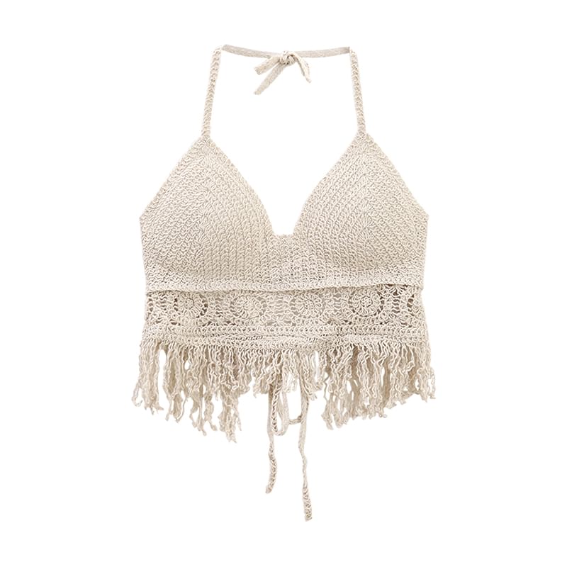 Lace Jacket with Crop Cami