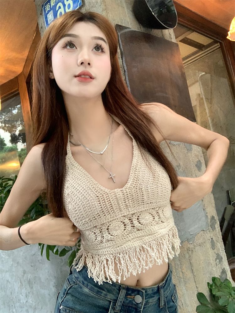 Lace Jacket with Crop Cami