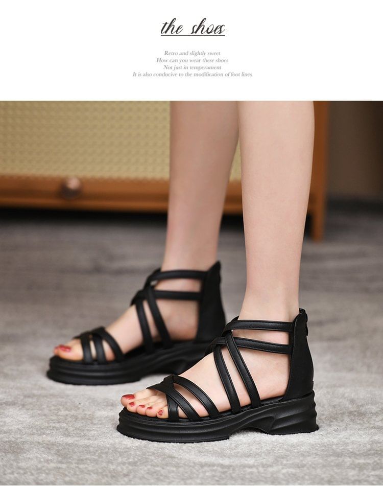 Plain Sandals Platform