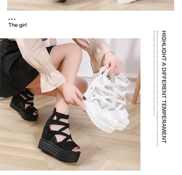 Wedge Sandals Plain Platform