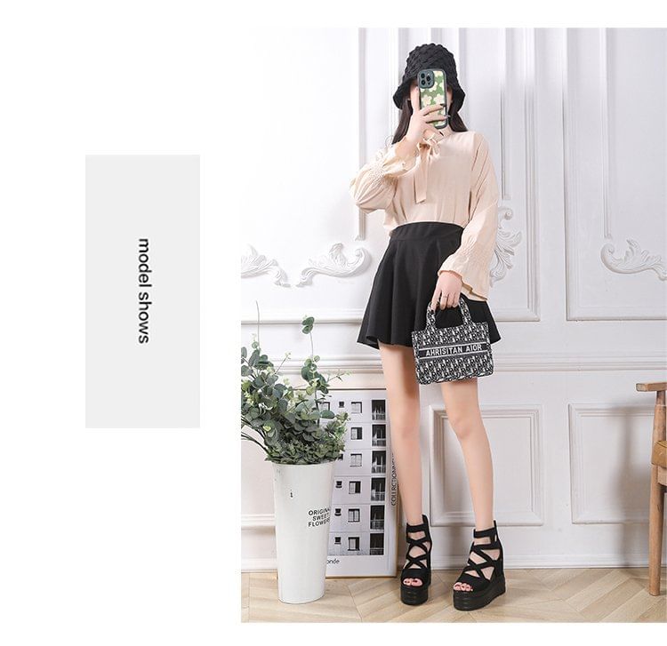 Wedge Sandals Plain Platform