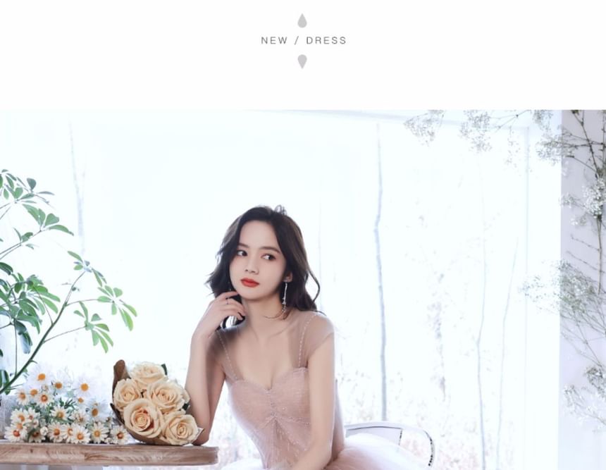 A-Line Strapless Gown Mesh Evening