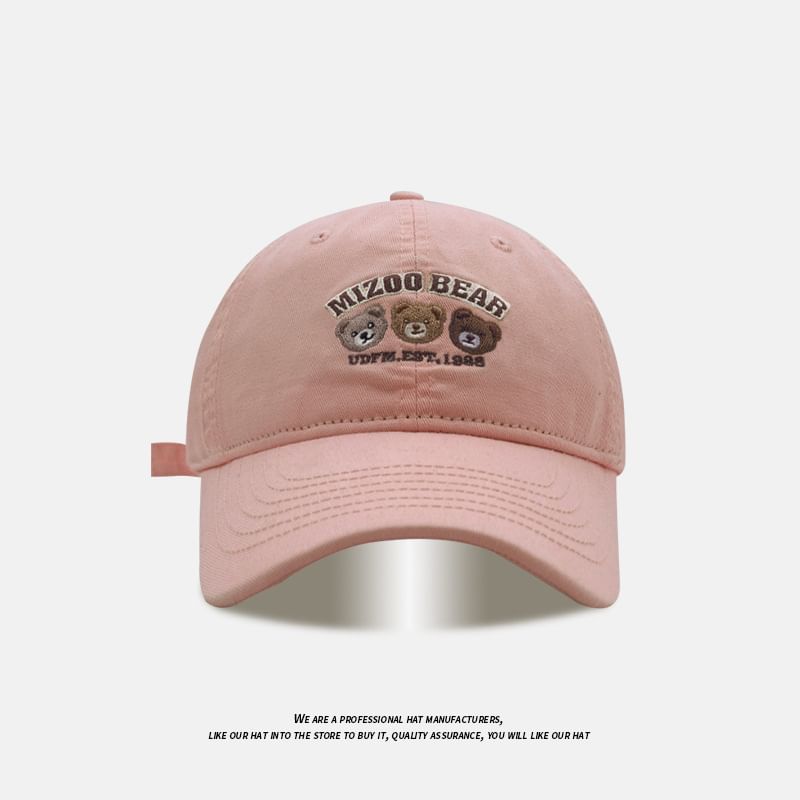 Baseball Bear Cap Embroidered