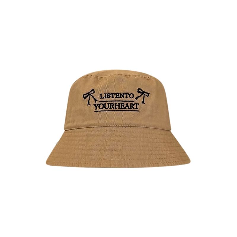 Hat Bucket Embroidered Lettering