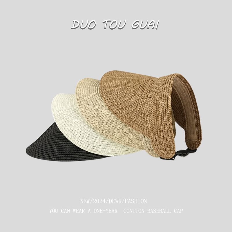 Sun Woven Straw Visor