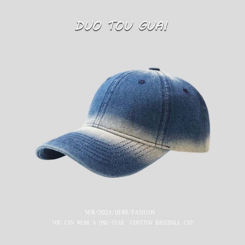 Denim Cap Washed Baseball