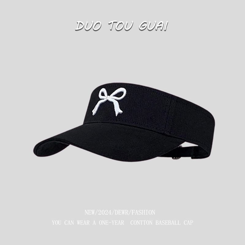 Bow Visor Sun Embroidered