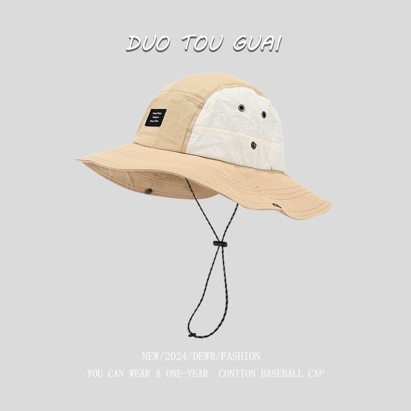 Two Tone Hat Applique Bucket