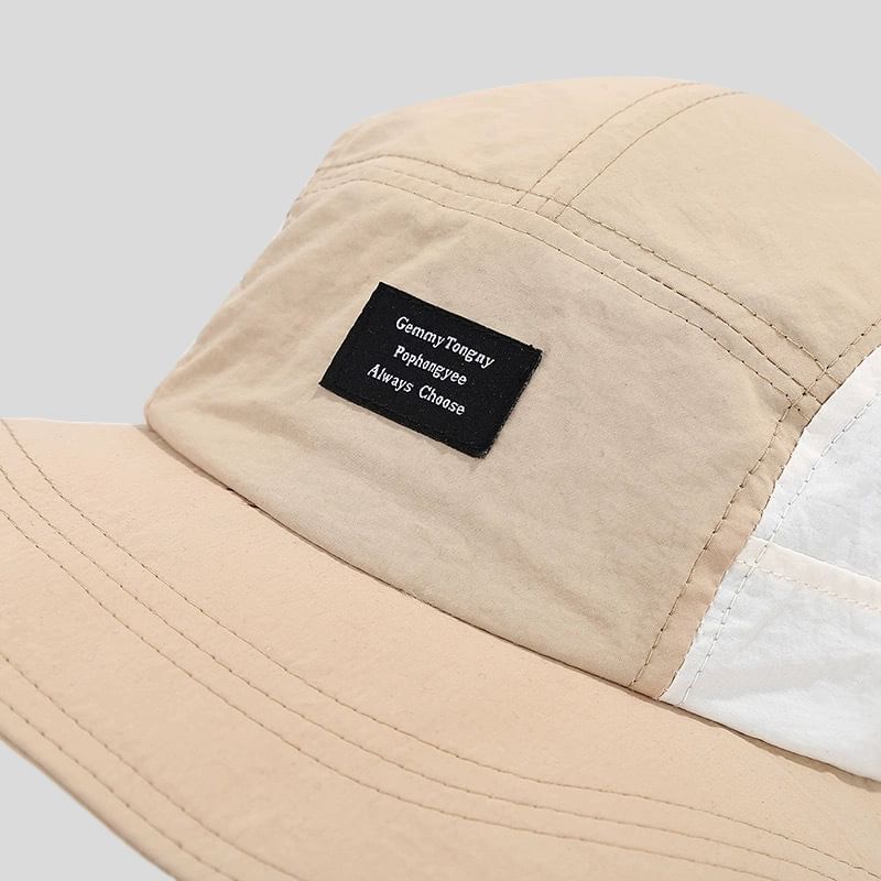 Two Tone Hat Applique Bucket