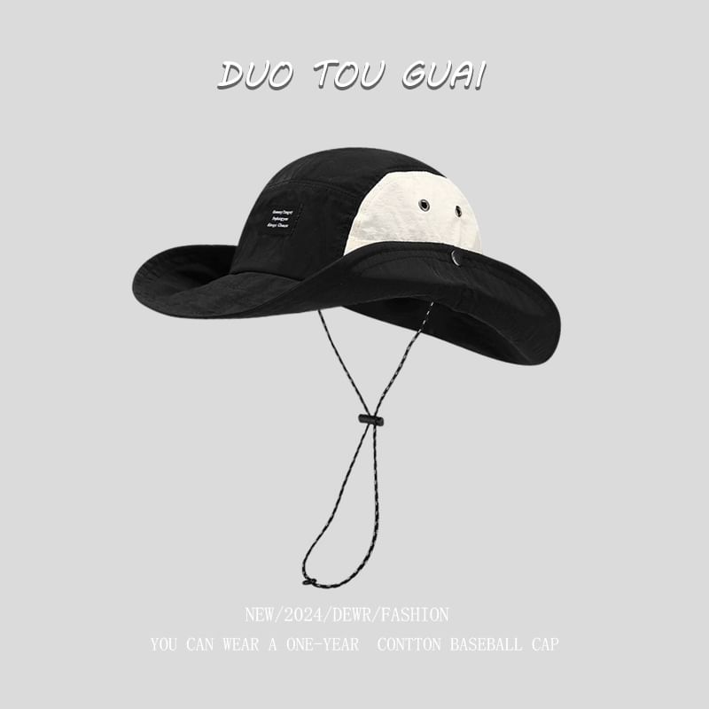 Two Tone Hat Applique Bucket