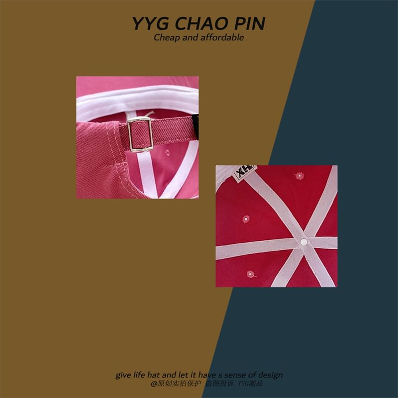 Bow Cap Baseball Embroidered