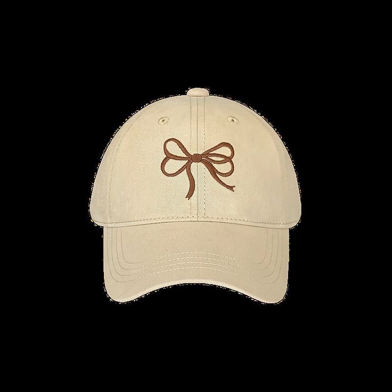 Bow Cap Baseball Embroidered