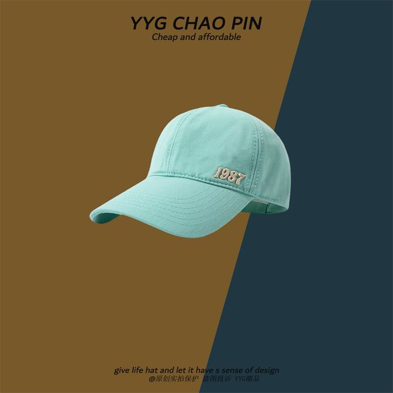 Number Open Embroidered Baseball Top Cap