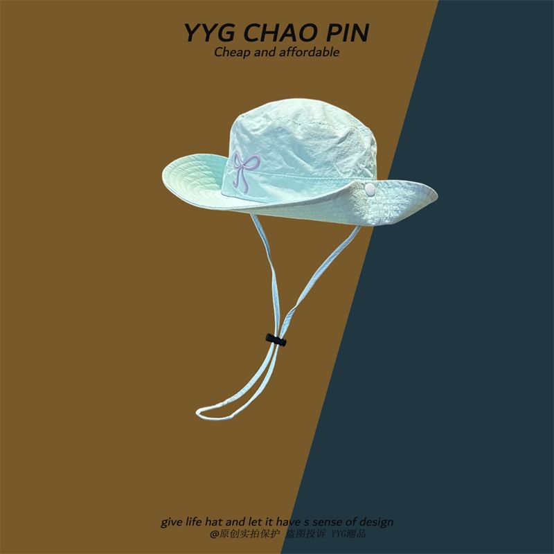 Bow Hat Boonie Embroidered