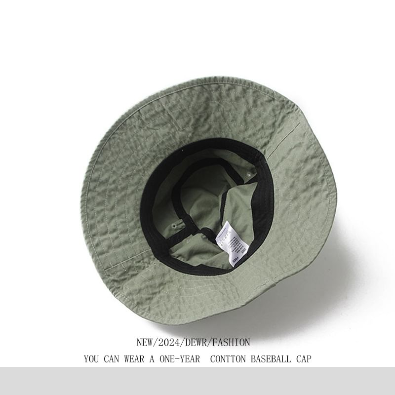 Embroidered Hat Plane Bucket