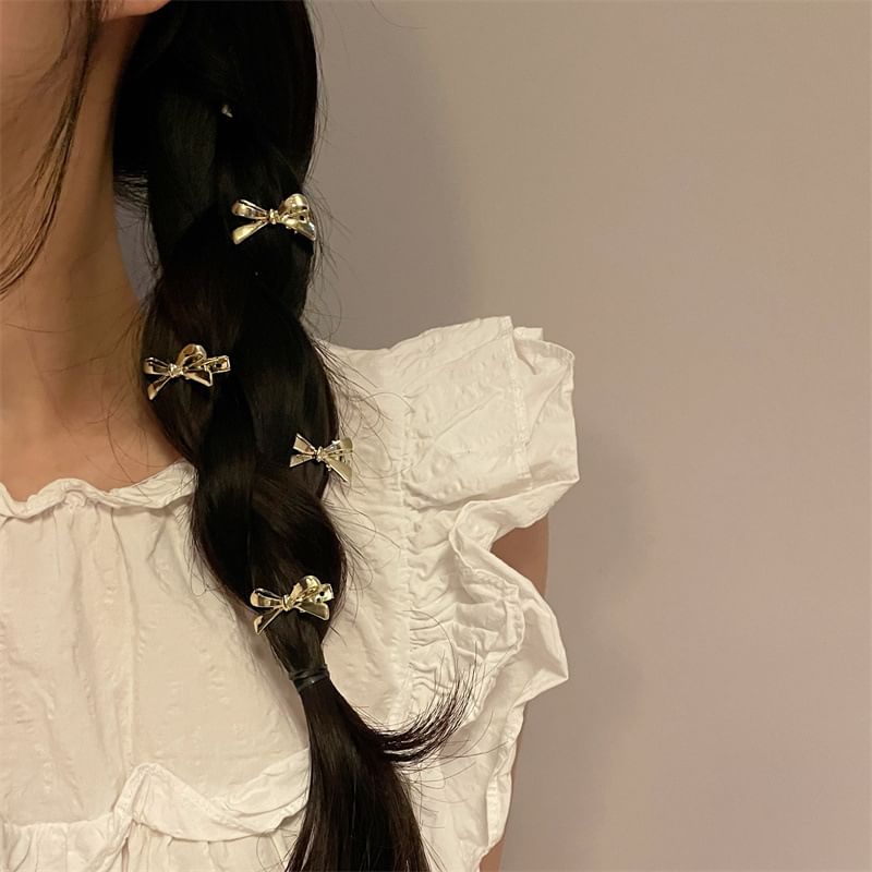 Alloy Hair Bow Clip