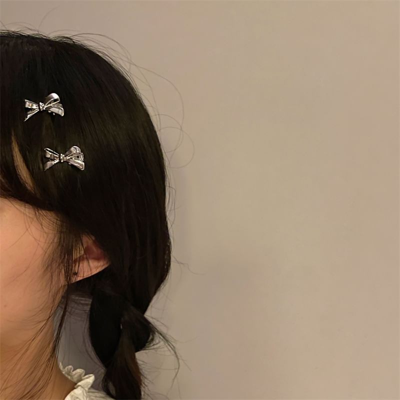 Alloy Hair Bow Clip