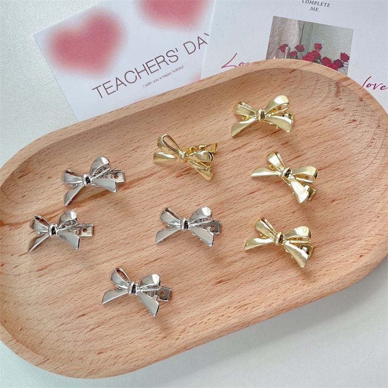Alloy Hair Bow Clip